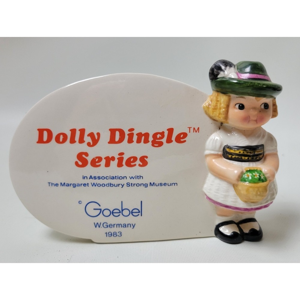 Vintage Goebel Dolly‎ Dingle Series Display Sign Piece W. Germany 1983